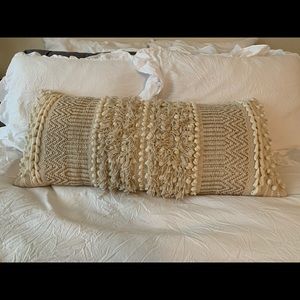 Boho decorative throw pillow